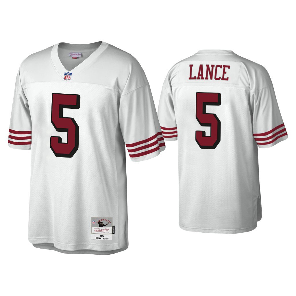 trey lance white jersey