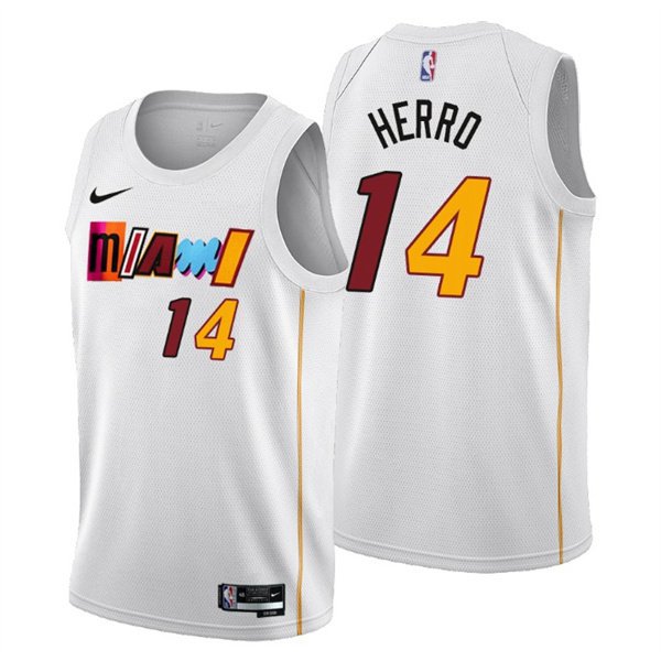 City Edition Tyler Herro #14 Miami Heat Basketball Jersey Stitched