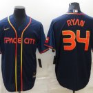 Youth Houston Astros #30 Kyle Tucker 2022 Navy Blue City Connect