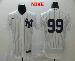 Aaron Judge 99 New York Yankees Home Flex Base Player Men's White