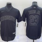 Men's San Diego Padres #22 Juan Soto Number Black 2022 City Connect Cool  Base Stitched Jersey on sale,for Cheap,wholesale from China