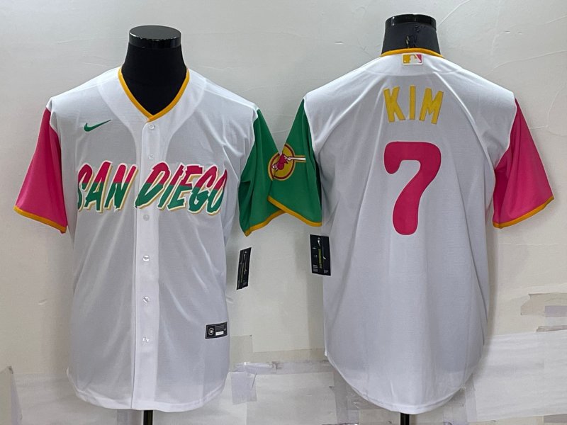 2023 HA SEONG KIM SAN DIEGO PADRES STITCHED JERSEY TAN S M L XL