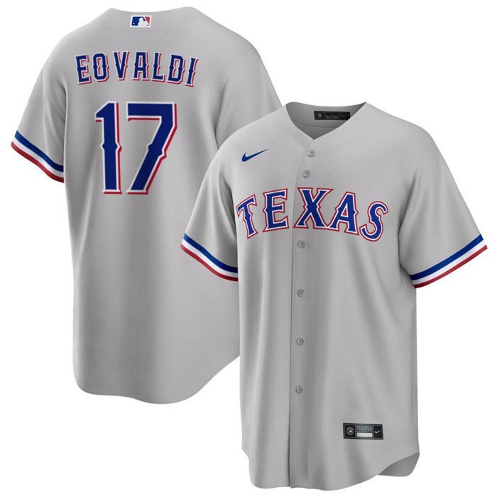 Nathan Eovaldi #17 Team Issued Road Gray Jersey