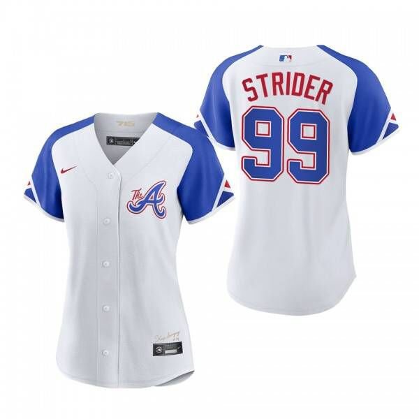 Spencer Strider Women's Atlanta Braves 2023 City Connect Jersey - White  Authentic