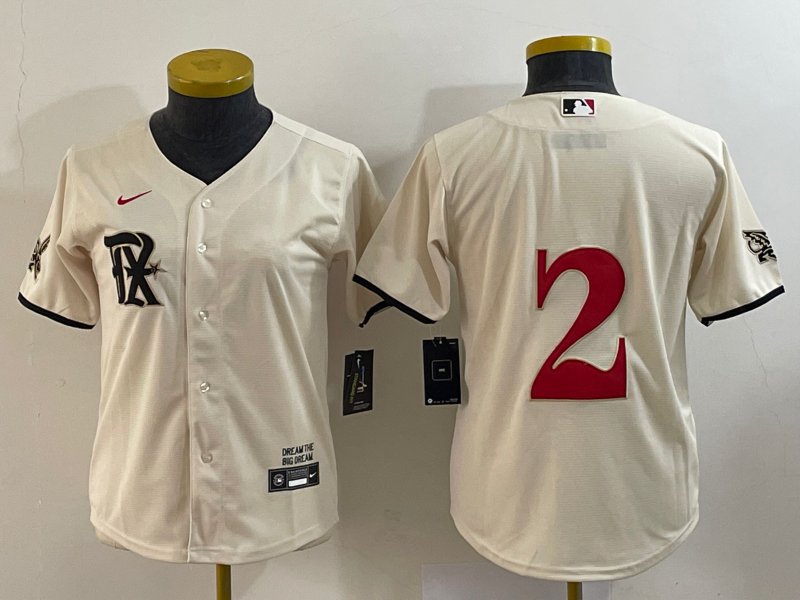 Texas Rangers Nike 2023 City Connect Replica Jersey - Cream