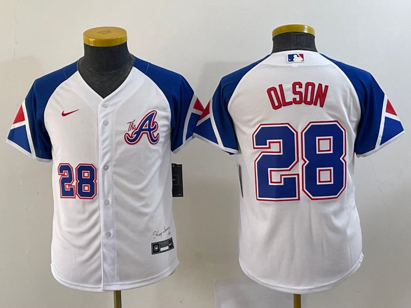 Atlanta Braves 2023 City Co%nn^ect Matt Olson #28 Name & Number Players  T-Shirt