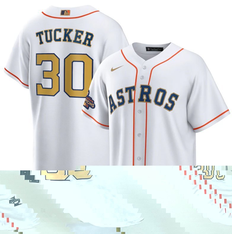 Youth Houston Astros Kyle Tucker 30 White 2022-23 World Series Jersey -  Bluefink