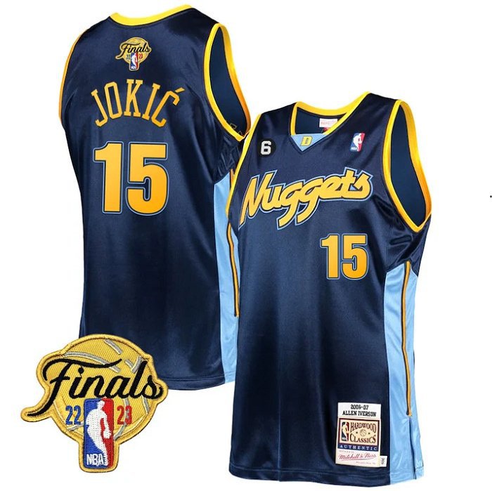 Authentic Nikola Jokic #15 Nuggets 2023 City Edition NBA Jersey W/ FINALS  PATCH