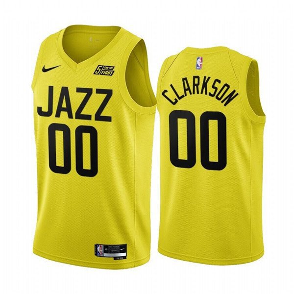 Men's Utah Jazz Jordan Clarkson #00 Jordan Brand Black 2022/23