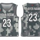 Custom Pixelated Camo Adult Youth Unisex Basketball Jersey - Reversible Uniform