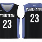Custom Side Back Panel Solids Adult Youth Unisex Basketball Jersey - Reversible Uniform