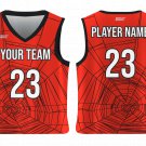 Custom Spider Web Animal Adult Youth Unisex Basketball Jersey - Reversible Uniform