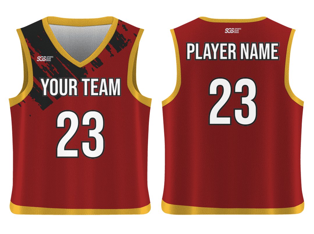 Custom Straight Edge Abstract Adult Youth Unisex Basketball Jersey - Reversible Uniform
