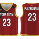 Custom Straight Edge Abstract Adult Youth Unisex Basketball Jersey - Reversible Uniform