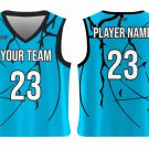 Custom Streaks Abstract Adult Youth Unisex Basketball Jersey - Reversible Uniform