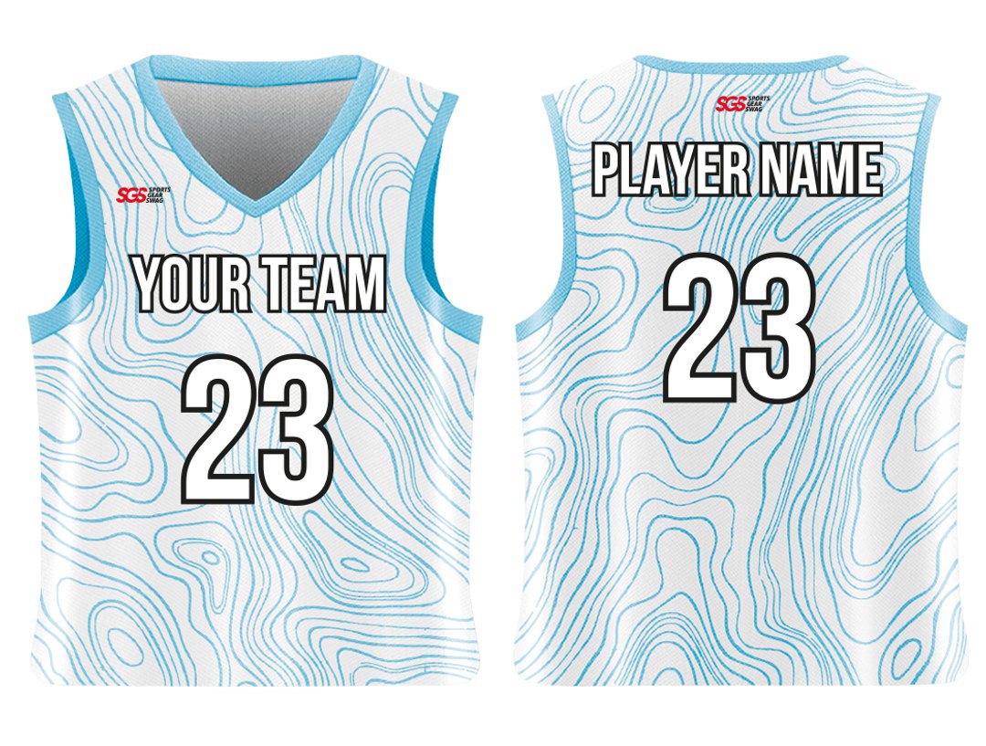 Custom Zig Zag Lines Adult Youth Unisex Basketball Jersey - Reversible Uniform