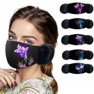 Mask Butterfly Print Warm Hair Ball Hanging Ear Mask mascarillas masque lavable face-mask