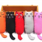1Pc Mini Cute Pet Plush Toys Claws Thumb Bite Cat Mint Scratcher Teeth Grinding Catnip Cat Toy