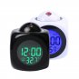 Multi-function Wall Ceiling Projection Alarm Clock Talking Report Thermometer LCD Temperature