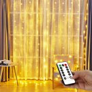 300 LED Curtain Fairy Hanging String Lights Christmas Wedding Party Home Decor