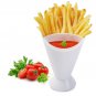 Home Kitchen Potato Tool Tableware 2 in 1 French Fry Cone with Dipping Cup
