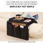 Sofa Armrest Organizer With 4 Pockets And Cup Holder Tray Couch Armchair Hanging Storage Bag