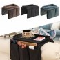Sofa Armrest Organizer With 4 Pockets And Cup Holder Tray Couch Armchair Hanging Storage Bag