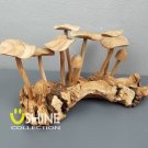 Big Wooden Mushroom Sculpture,Vintage,Home Decor,Hand Carved Statue Gift Art
