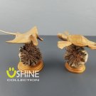 Manta Sculpture,Turtle Statue,Hand Carved Sculpture,Wood Figurine,Wood Carving,Personalized Gift