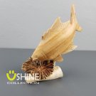Wooden Fish Sculpture,Personalized Gift,Wood Carving,Office Decor,Fish Figure,FishOrnament