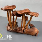 Wooden Mushroom Sculpture,Home Decor,Hand Carved Statue,Unique Figurine,Gift Mushroom Wood Carving,