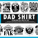 HUGE bundle Dad Shirt Bundle Desing T-shirt in SVG EPS PNG and DXF files