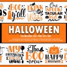 HUGE bundle Halloween  Bundle Desing T-shirt in SVG EPS PNG and DXF files