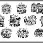 HUGE bundle Inspirational Quotes Bundle Desing T-shirt in SVG EPS PNG and DXF files