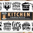 HUGE bundle Kitchen Bundle Desing T-shirt in SVG EPS PNG and DXF files