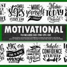 HUGE bundle Motivational Quotes Bundle Desing T-shirt in SVG EPS PNG and DXF files