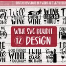 HUGE bundle Wine-Quotes Bundle Desing T-shirt in SVG EPS PNG and DXF files