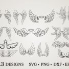 HUGE bundle Angel-Bundle-Angel-Wings Bundle Graphic Desing T-shirt in SVG EPS PNG and DXF files