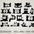 HUGE bundle Cat-Bundle Graphic Desing T-shirt in SVG EPS PNG and DXF files