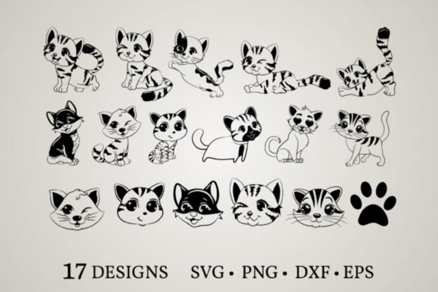 HUGE bundle Cat-Bundle Graphic Desing T-shirt in SVG EPS PNG and DXF files