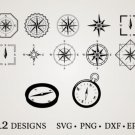 HUGE Bundle Compass-Bundle-Compass Graphic Desing T-shirt in SVG EPS PNG and DXF files