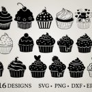 HUGE Bundle Cupcake-Bundle-Cupcake Graphic Desing T-shirt in SVG EPS PNG and DXF files