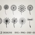 HUGE Bundle Dandelion-Bundle-Dandelion Graphic Desing T-shirt in SVG EPS PNG and DXF files
