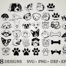 HUGE Bundle Dog-Bundle-Dog-Corgi Graphic Desing T-shirt in SVG EPS PNG and DXF files