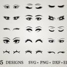HUGE Bundle Eyelashes-Bundle-Eyelashes Graphic Desing T-shirt in SVG EPS PNG and DXF files