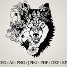 HUGE Bundle Wolf-Wolf-Clipart-Wolf-Cut Graphic Desing T-shirt in SVG EPS PNG and DXF files