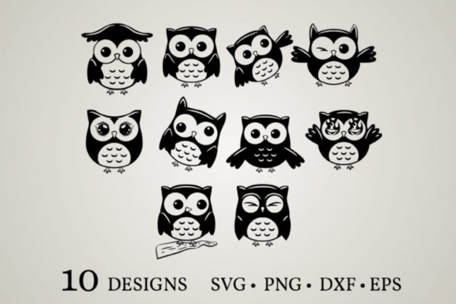 HUGE Bundle Owl-Bundle-Owl-Owl-Vector Graphic Desing T-shirt in SVG EPS PNG and DXF files