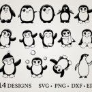 HUGE Bundle Penguin-Bundle-Penguin Graphic Desing T-shirt in SVG EPS PNG and DXF files