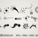 HUGE Bundle Stars-Bundle-Stars-Stars-Clipart Graphic Desing T-shirt in SVG EPS PNG and DXF files