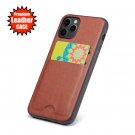 Silicone iPhone Wallet Card Slot Leather Pattern Cover Case For 12 11 PRO MAX XR XS SE PLUS 8 7 6